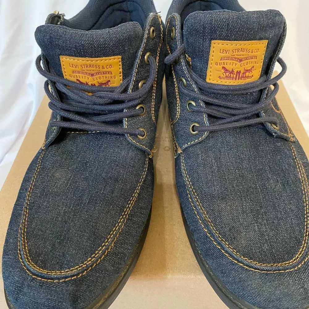 Levi's Men's Denim Chukka Boots - Dark Blue